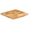 Dessus de table 40x40x2,5 cm bord vif bois massif manguier brut 559521559521
