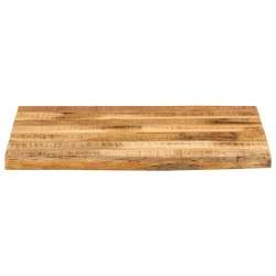 Dessus de table 40x40x2,5 cm bord vif bois massif manguier brut 559521559521