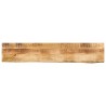 Dessus de table 180x20x2,5cm bord vif bois massif manguier brut 559522559522