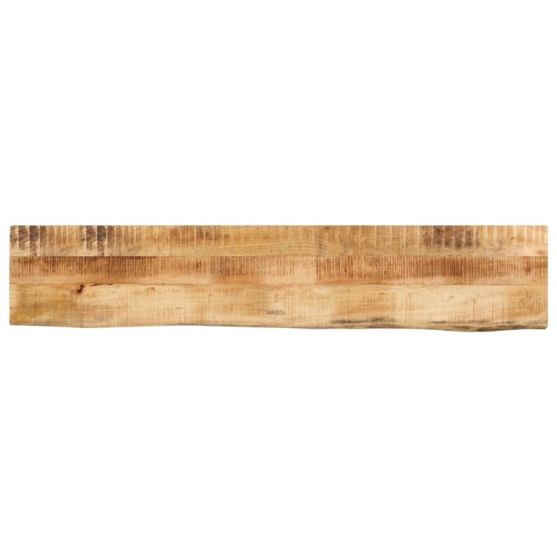 Dessus de table 160x20x2,5cm bord vif bois massif manguier brut 559530559530