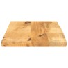 Dessus de table 40x30x2,5 cm bord vif bois massif manguier brut 559531559531