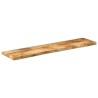 Dessus de table 140x20x2,5cm bord vif bois massif manguier brut 559535559535