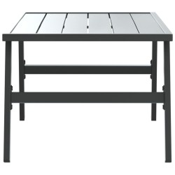 Table basse de jardin noir 90x45x35 cm acier enduit de poudre 559541559541
