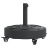Base de parasol avec roues pour mâts Ø38 / 48 mm 27 kg rond 559544559544