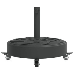 Base de parasol avec roues pour mâts Ø38 / 48 mm 27 kg rond 559544559544
