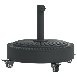 Base de parasol avec roues pour mâts Ø38 / 48 mm 27 kg rond 559547559547