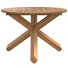 Table de jardin Ø109x74 cm bois de teck solide 559549559549
