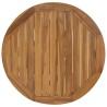 Table de jardin Ø109x74 cm bois de teck solide 559549559549