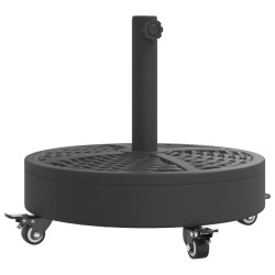 Base de parasol avec roues pour mâts Ø38 / 48 mm 27 kg rond 559550559550