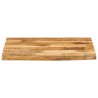 Dessus de table 80x80x2,5 cm bord vif bois massif manguier brut 559557559557