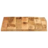 Dessus de table 80x80x2,5 cm bord vif bois massif manguier brut 559557559557