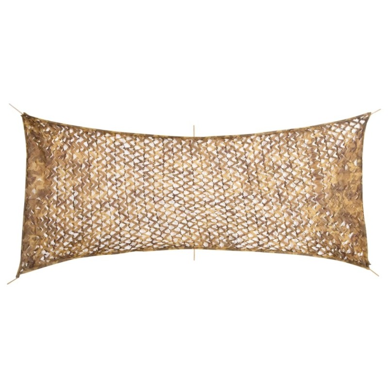 Filet de camouflage avec sac de rangement 409x206 cm sable 559565559565