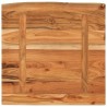 Comptoir de salle de bain 60x60x2,5 cm carré bois massif acacia 559566559566