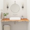 Comptoir de salle de bain 120x60x2,5 cm rectangulaire acacia 559567559567