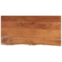 Comptoir de salle de bain 120x60x2,5 cm rectangulaire acacia 559567559567
