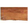 Comptoir de salle de bain 120x60x2,5 cm rectangulaire acacia 559567559567