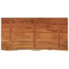 Comptoir de salle de bain 120x60x2,5 cm rectangulaire acacia 559567559567