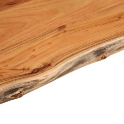 Comptoir de salle de bain 120x60x2,5 cm rectangulaire acacia 559567559567