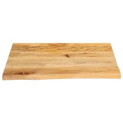 Dessus de table à bord vivant 60x60x3,8 cm bois massif manguier 559571559571