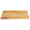 Dessus de table à bord vivant 60x60x3,8 cm bois massif manguier 559571559571