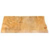 Dessus de table à bord vivant 60x60x3,8 cm bois massif manguier 559571559571