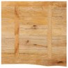 Dessus de table à bord vivant 60x60x3,8 cm bois massif manguier 559571559571