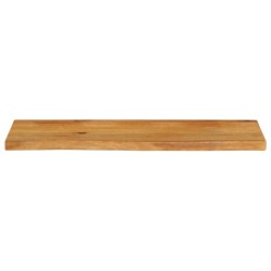 Dessus de table à bord vivant 100x20x2,5cm bois massif manguier 559573559573