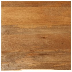 Dessus de table à bord vivant 40x40x2,5 cm bois massif manguier 559574559574