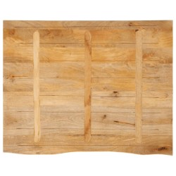 Dessus de table à bord vivant 100x80x3,8cm bois massif manguier 559583559583