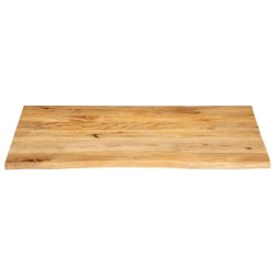 Dessus de table à bord vivant 110x80x3,8cm bois massif manguier 559584559584
