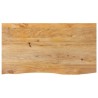 Dessus de table à bord vivant 110x60x3,8cm bois massif manguier 559587559587