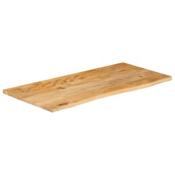 Dessus de table à bord vivant 110x60x3,8cm bois massif manguier 559587559587