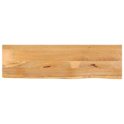 Dessus de table à bord vivant 110x40x3,8cm bois massif manguier 559591559591