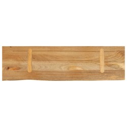 Dessus de table à bord vivant 120x40x3,8cm bois massif manguier 559592559592