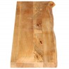Dessus de table à bord vivant 140x40x3,8cm bois massif manguier 559593559593