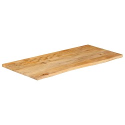 Dessus de table à bord vivant 100x60x2,5cm bois massif manguier 559598559598
