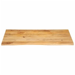 Dessus de table à bord vivant 100x60x2,5cm bois massif manguier 559598559598