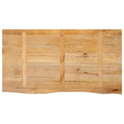 Dessus de table à bord vivant 100x60x2,5cm bois massif manguier 559598559598