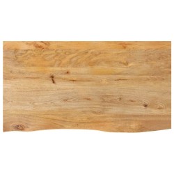 Dessus de table à bord vivant 120x60x2,5cm bois massif manguier 559599559599