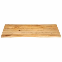 Dessus de table à bord vivant 120x60x2,5cm bois massif manguier 559599559599