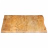 Dessus de table à bord vivant 90x80x2,5 cm bois massif manguier 559600559600