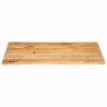 Dessus de table à bord vivant 110x60x2,5cm bois massif manguier 559601559601