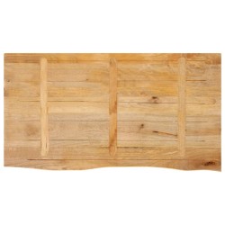 Dessus de table à bord vivant 110x60x2,5cm bois massif manguier 559601559601