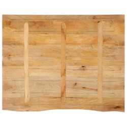 Dessus de table à bord vivant 100x80x2,5cm bois massif manguier 559602559602