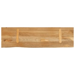 Dessus de table à bord vivant 110x40x2,5cm bois massif manguier 559604559604