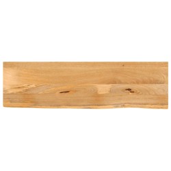 Dessus de table à bord vivant 120x30x2,5cm bois massif manguier 559606559606