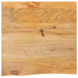 Dessus de table à bord vivant 40x40x2,5 cm bois massif manguier 559607559607