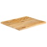 Dessus de table à bord vivant 40x40x2,5 cm bois massif manguier 559607559607