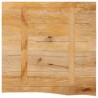 Dessus de table à bord vivant 40x40x2,5 cm bois massif manguier 559607559607