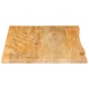 Dessus de table à bord vivant 80x60x2,5 cm bois massif manguier 559609559609